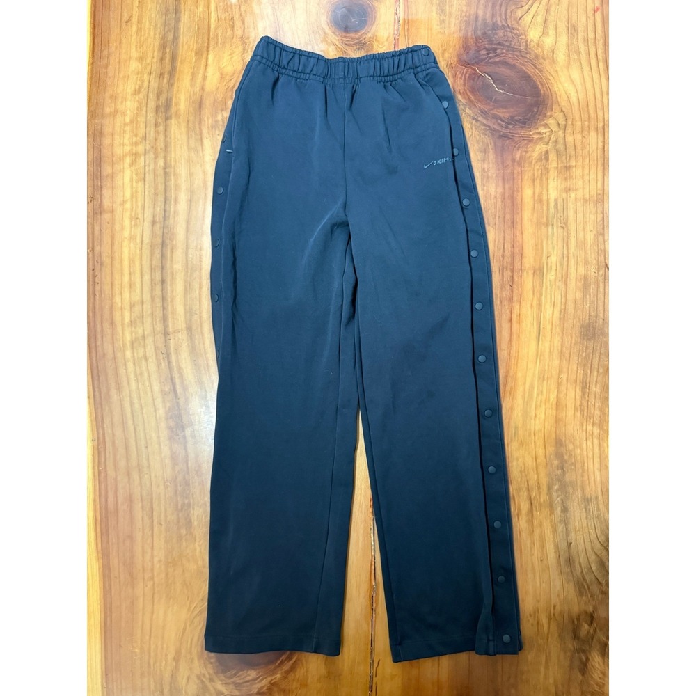 Nike Skims Tearaway Sweatpants Pants S Cotton Matte Tricot Snap Wide leg P13